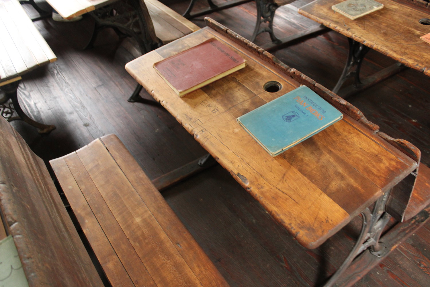 The vacant desks of Bethel School would soon be occupied by eager learners once again.